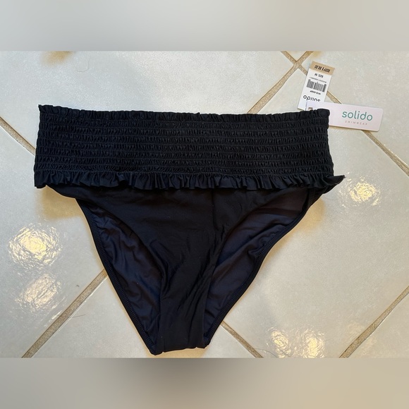 NWT Black Solido Two Piece Bikini - Picture 2 of 5